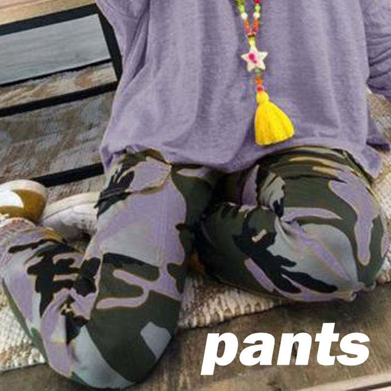 Sudoriferous Camouflage Casual Trousers