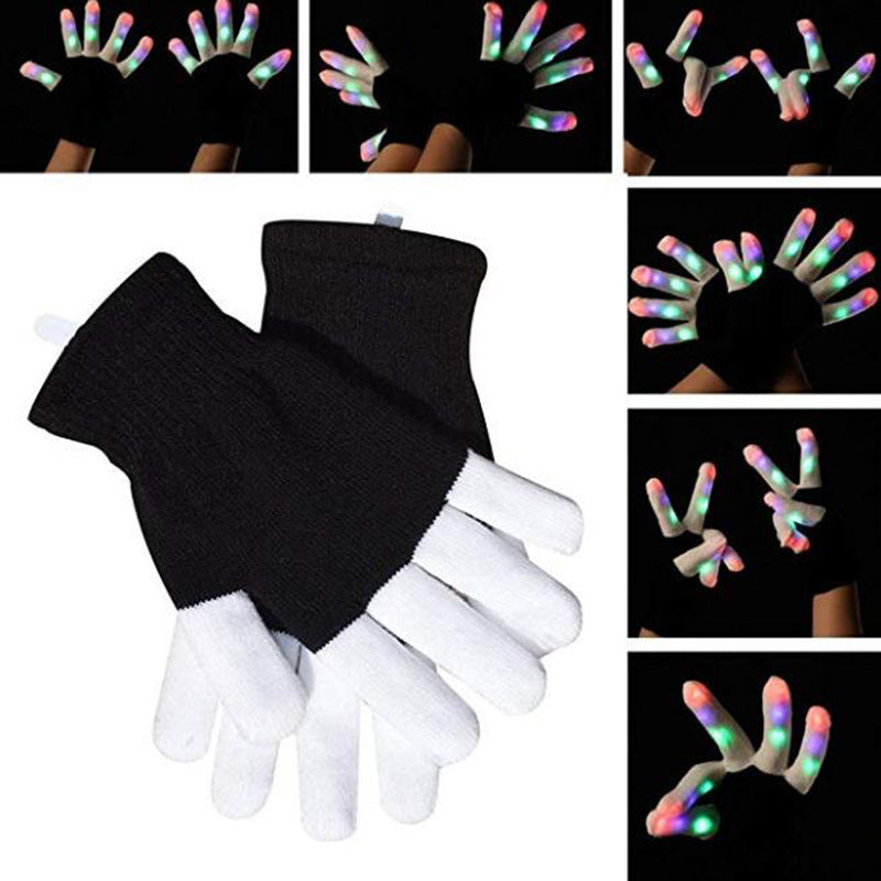 Snazzy Led Rainbow Glowing Gloves