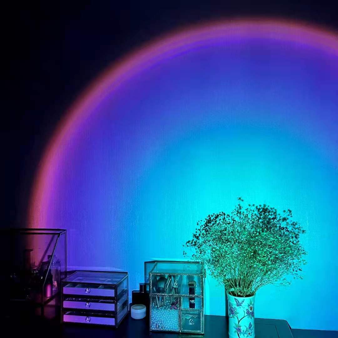 Snazzy Rechargeable Rainbow- Sunset Projection Atmosphere Lamp