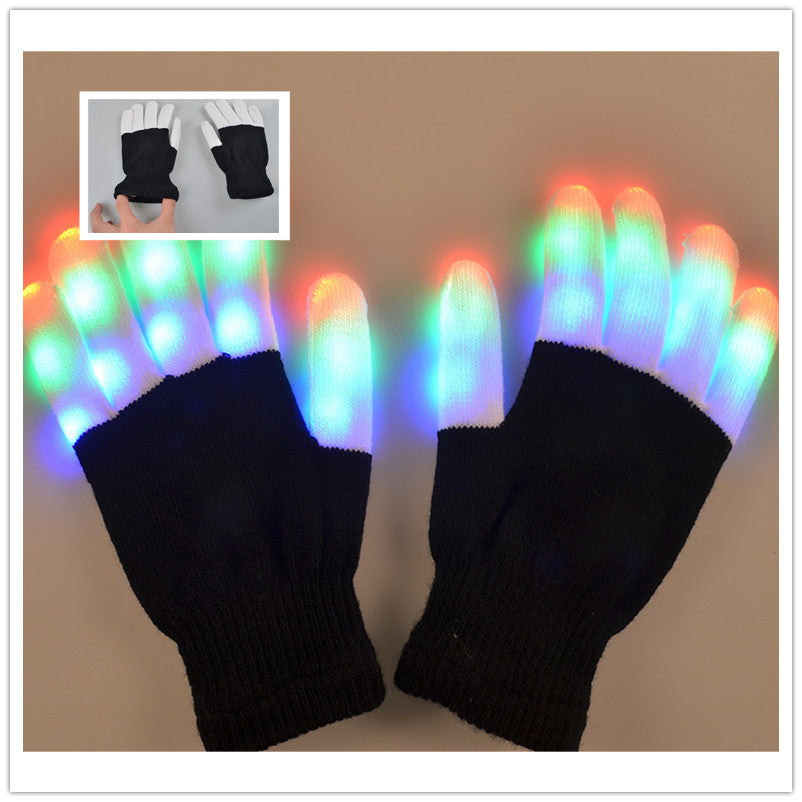 Snazzy Led Rainbow Glowing Gloves