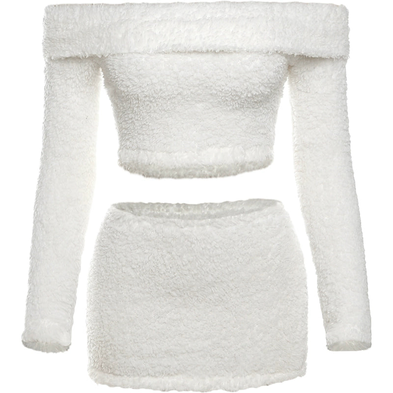 Sensational Essentials Sexy two-piece Fluffy Skirt Set