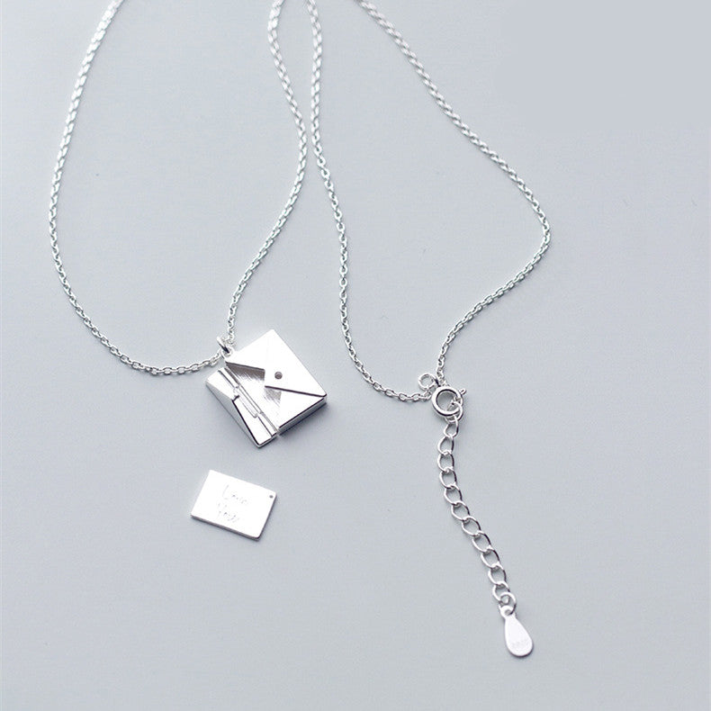 Statement Lady Envelop and Love Letter Necklace