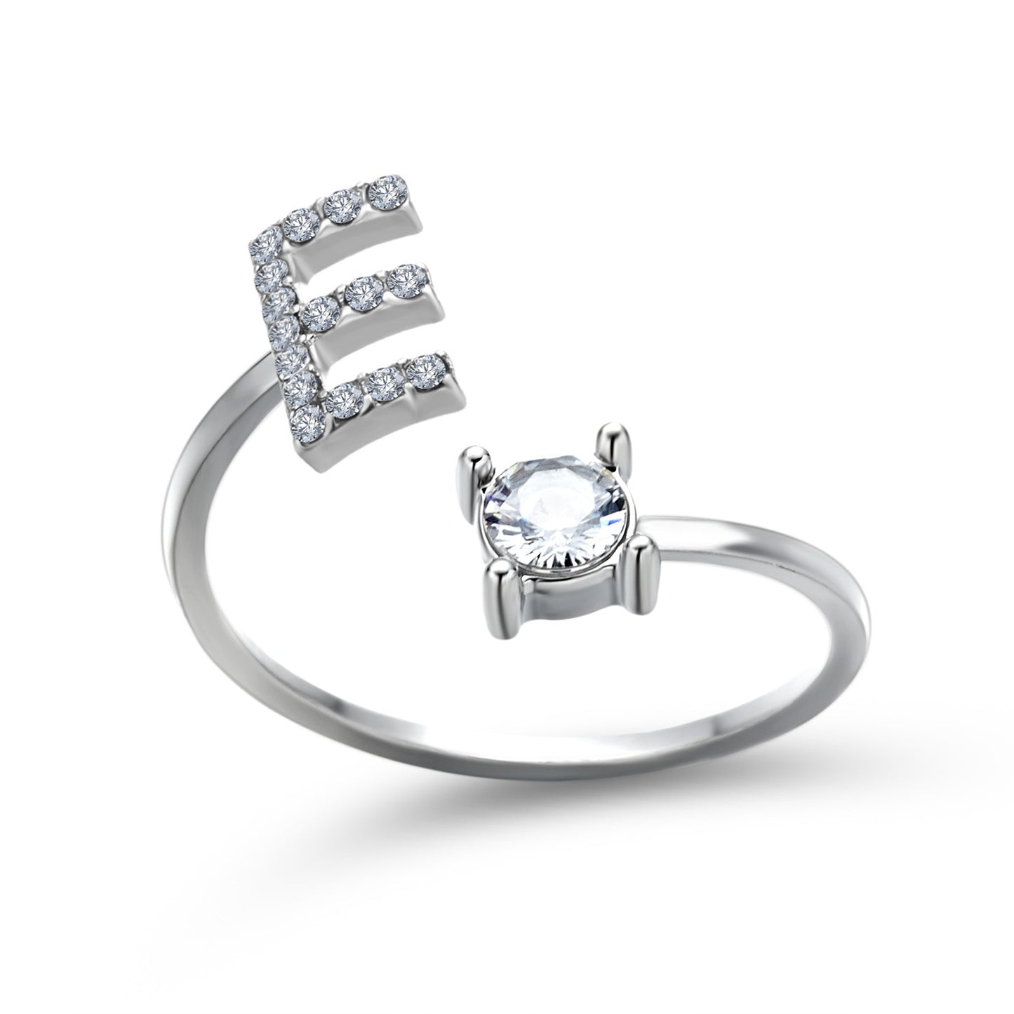 Statement Lady Adjustable Initial Fashion Ring