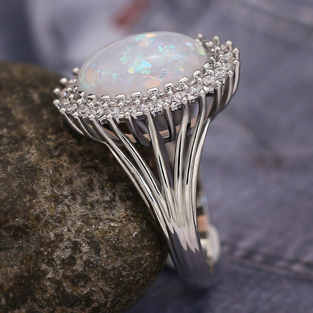 Statement Lady Fashion Stylist Opal Ring