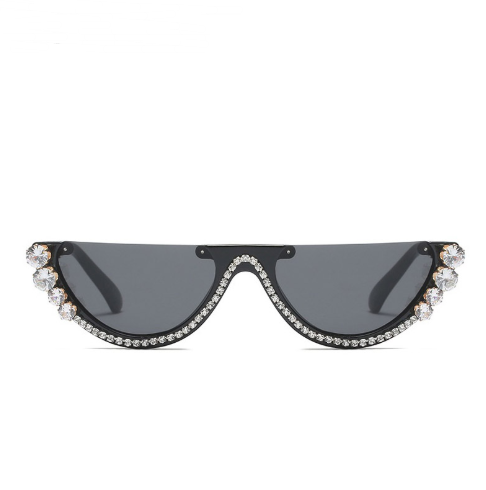 Spectacles On Rhinestone Flat Top Sunglasses