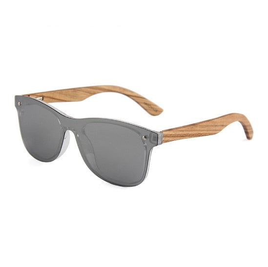 Spectacles On Natural Bamboo Wooden Sunglasses