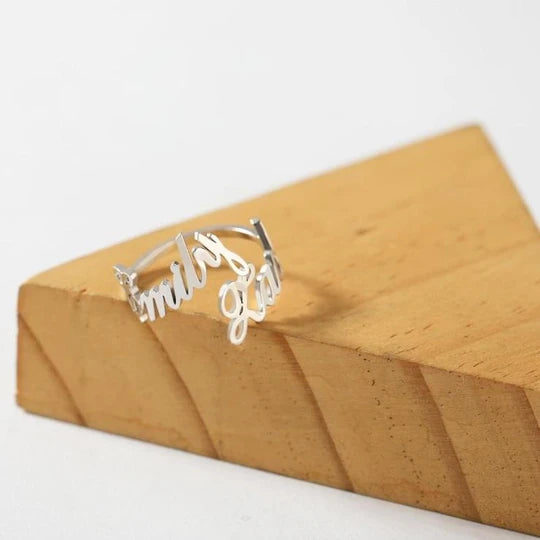 Statement Lady Adjustable Personalized Ring