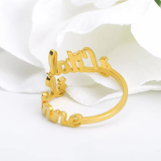 Statement Lady Adjustable Personalized Ring