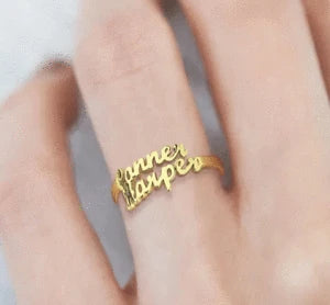 Statement Lady Adjustable Personalized Ring