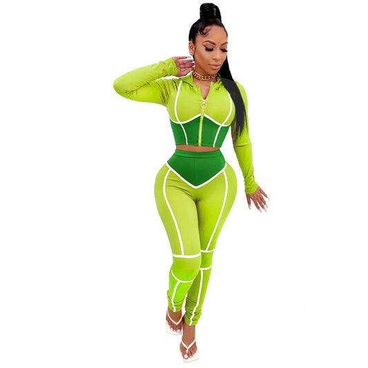 Sudoriferous Essentials Hooded Two-Piece Fitting Sports Suit