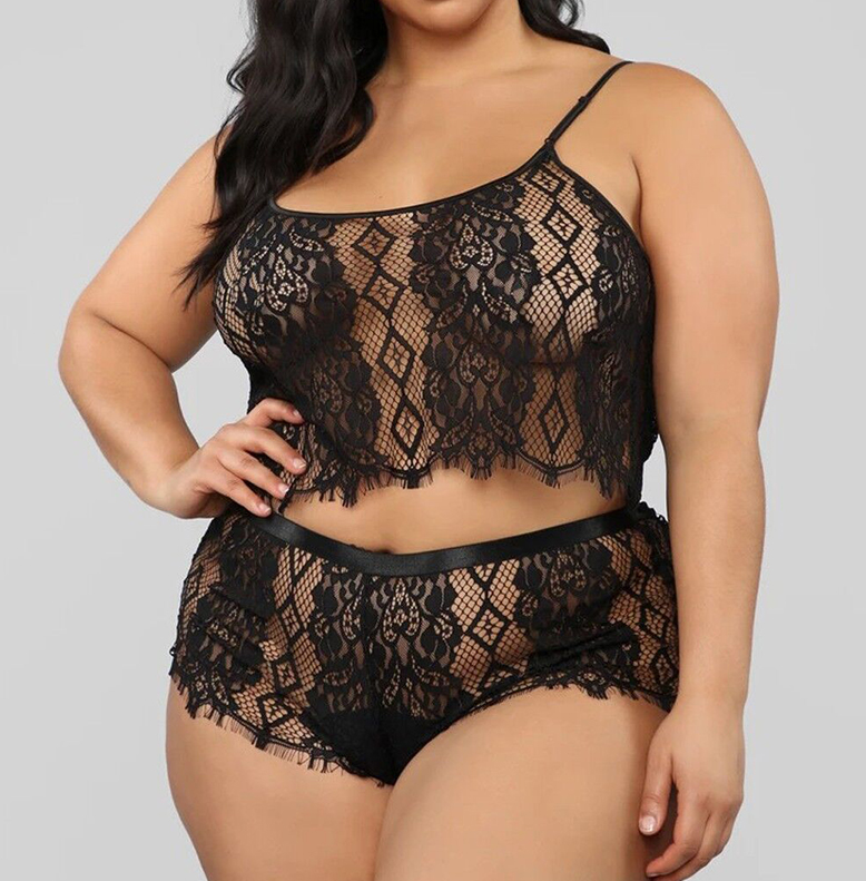 Succulence Collection Two Piece Lace Sexy Underwear Set