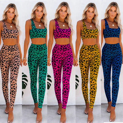 Sudoriferous Essentials Fitness Leopard Print Suit