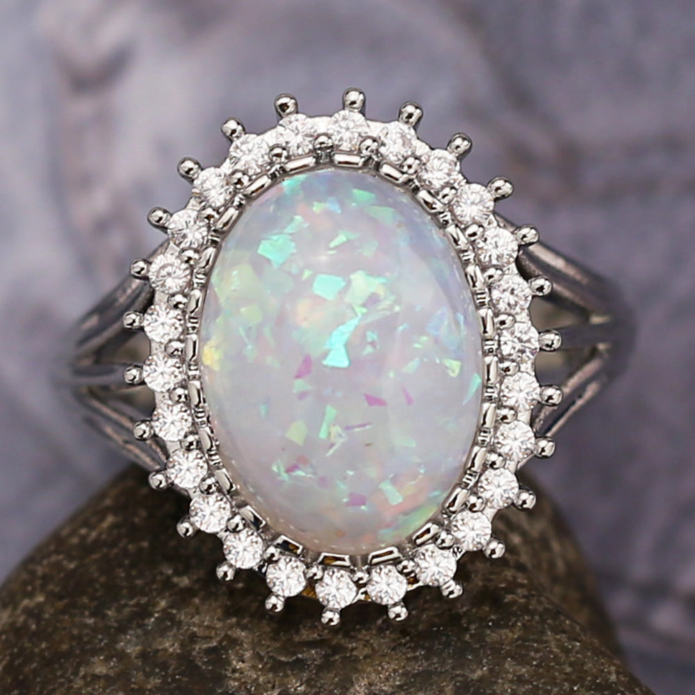 Statement Lady Fashion Stylist Opal Ring