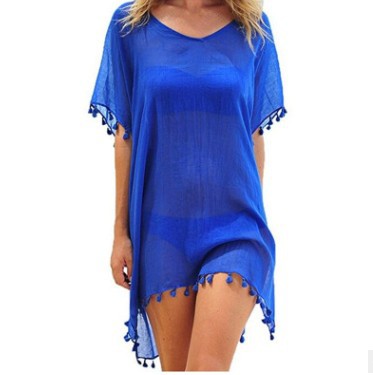 Succulence Collection Loose Chiffon Summer Beach Tunic Cover-Up