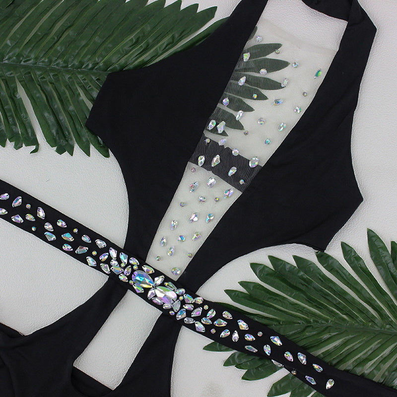 Succulence Collection Sexy One Piece Swimwear Studded Beachsets