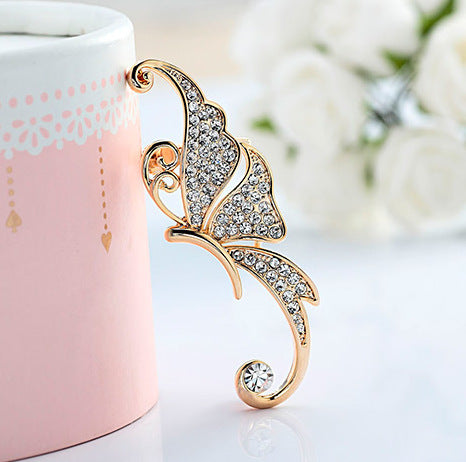 Statement Lady Diamond Butterfly Earrings