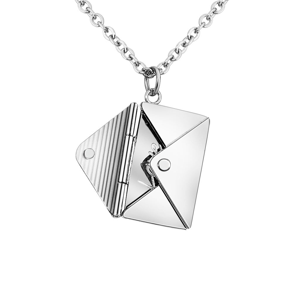 Statement Lady Envelop and Love Letter Necklace