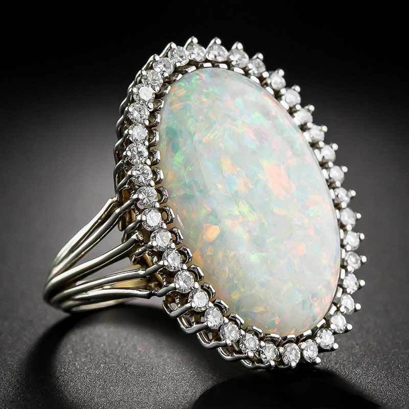 Statement Lady Fashion Stylist Opal Ring