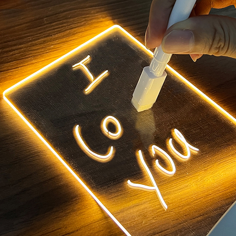 Snazzy USB Lighted Note and Message Board With Pen