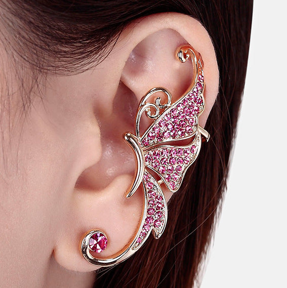 Statement Lady Diamond Butterfly Earrings