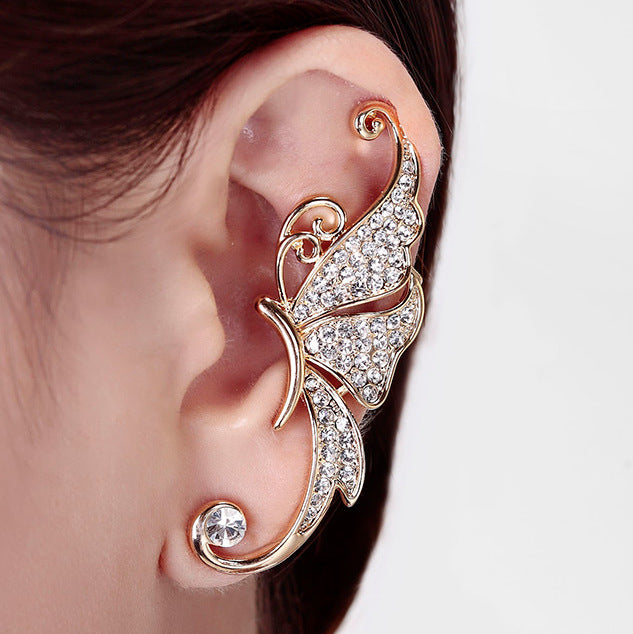 Statement Lady Diamond Butterfly Earrings