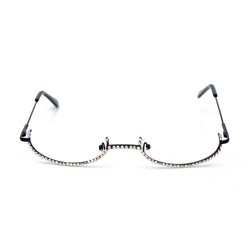 Spectacles On Rhinestone Bottom Only Eyeglass Frames