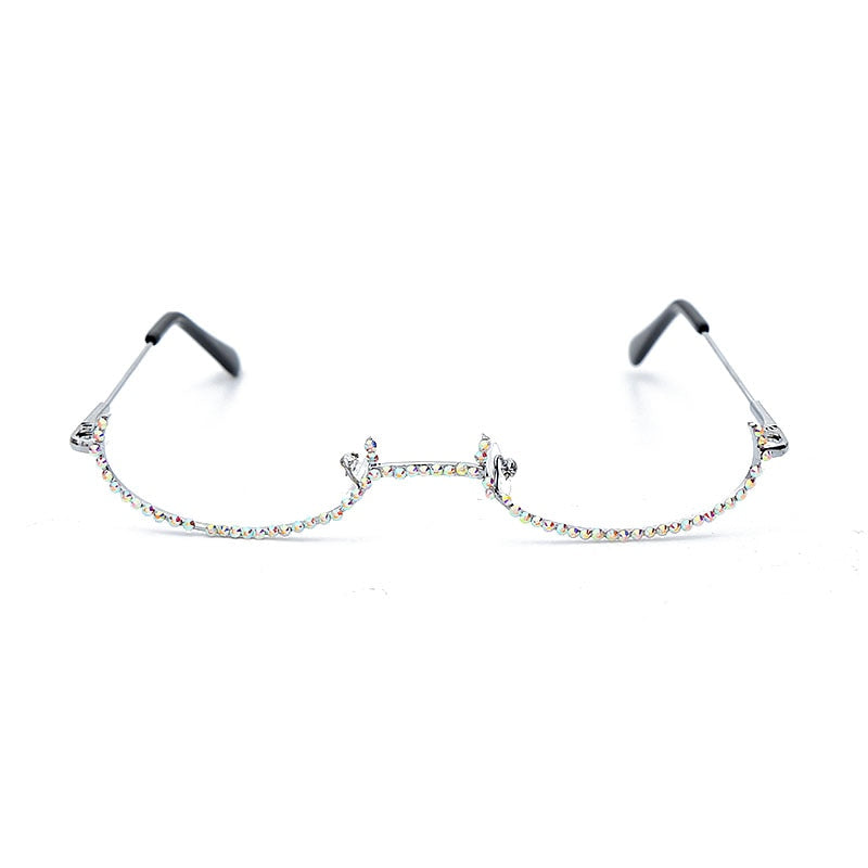 Spectacles On Rhinestone Bottom Only Eyeglass Frames