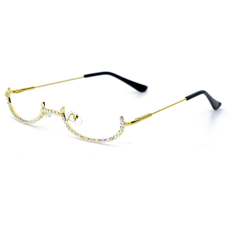 Spectacles On Rhinestone Bottom Only Eyeglass Frames