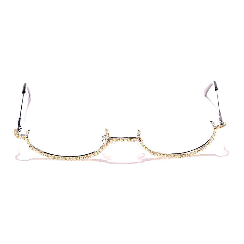 Spectacles On Rhinestone Bottom Only Eyeglass Frames