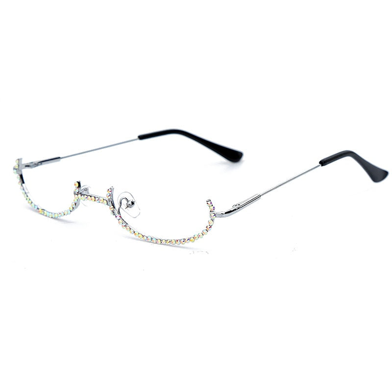 Spectacles On Rhinestone Bottom Only Eyeglass Frames