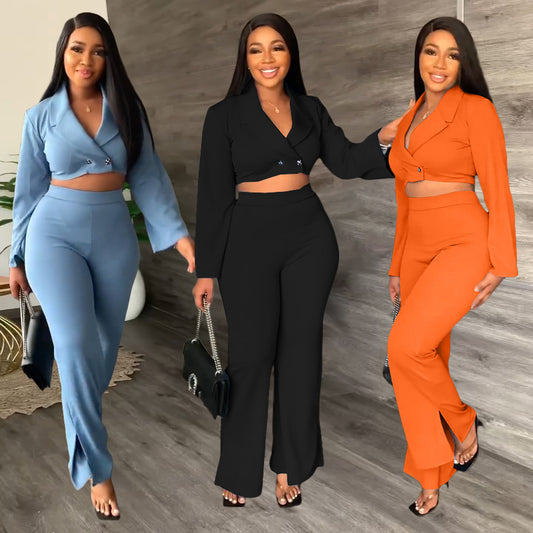 Sensational Essentials Two-Piece Pant Suit