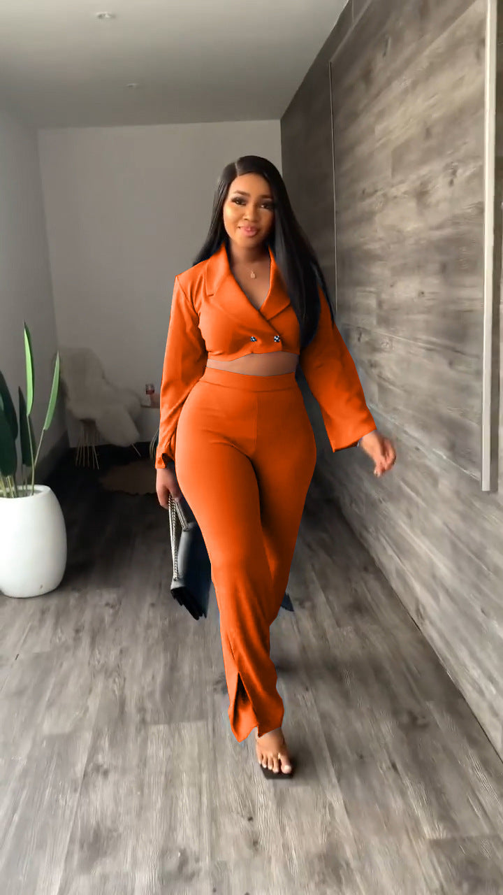 Sensational Essentials Two-Piece Pant Suit